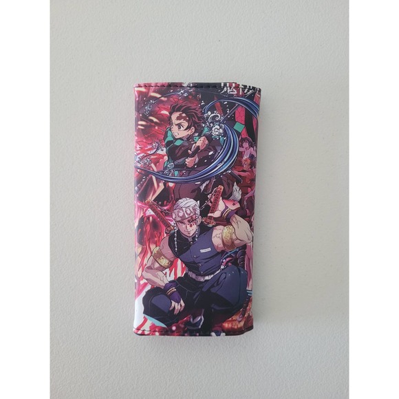 Japanese Anime Demon Slayer Kimetsu No Yaiba Characters Leather Purse Wallet - Picture 3 of 3